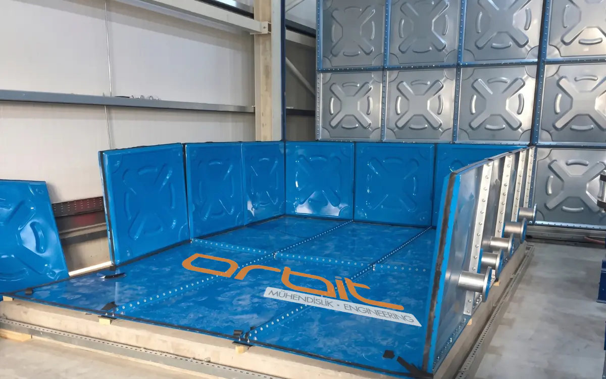 modüler su deposu yapım aşaması